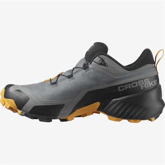 Grey Men's Salomon CROSS HIKE GORE-TEX Hiking Shoes | 259-RIXWPY