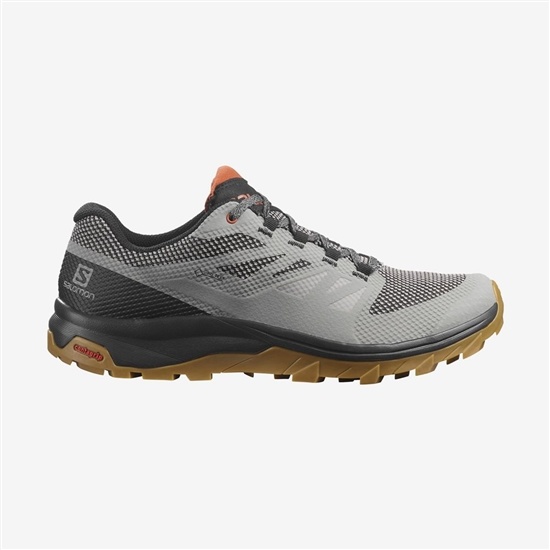 Grey Men's Salomon OUTLINE GORE-TEX Hiking Shoes | 304-UYEXHC