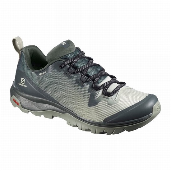 Grey Women's Salomon VAYA GORE-TEX Hiking Shoes | 867-AFXYBV