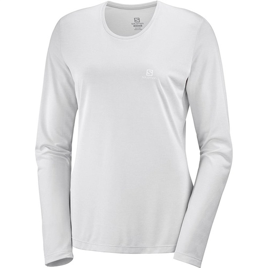 Light Grey Women's Salomon AGILE LS W Long Sleeve T Shirts | 670-LXBJDW
