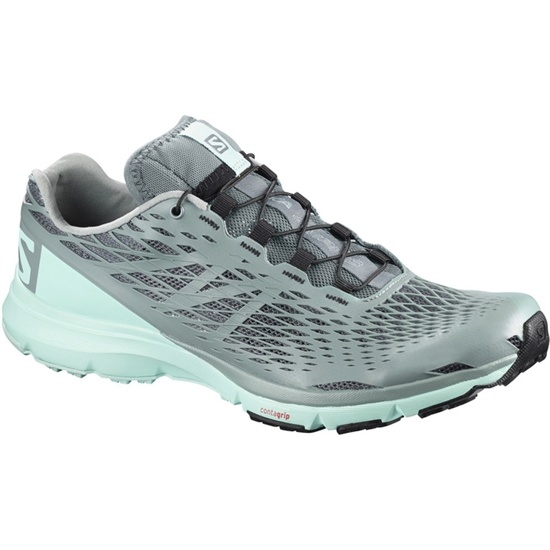 Light Turquoise / Grey Women's Salomon XA AMPHIB W Running Shoes | 185-RKHXZF