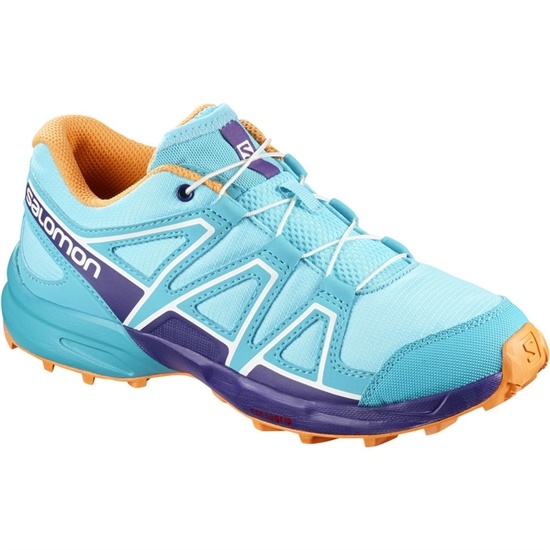 Light Turquoise Kids' Salomon SPEEDCROSS J Trail Running Shoes | 574-JFBYHU