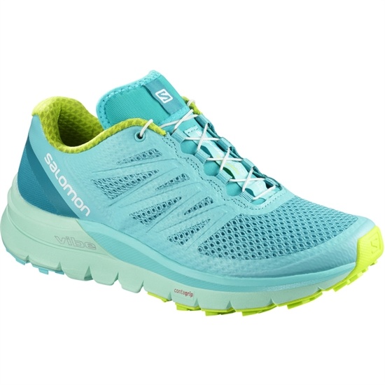 Light Turquoise Women's Salomon SENSE PRO MAX W Trail Running Shoes | 294-TBSXEP