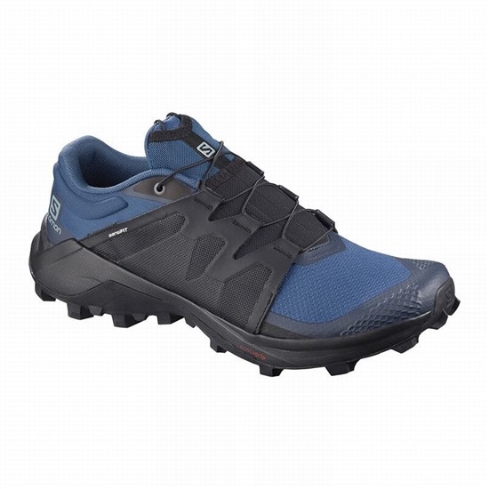 Navy / Black Men's Salomon WILDCROSS Trail Running Shoes | 426-WPGDIF