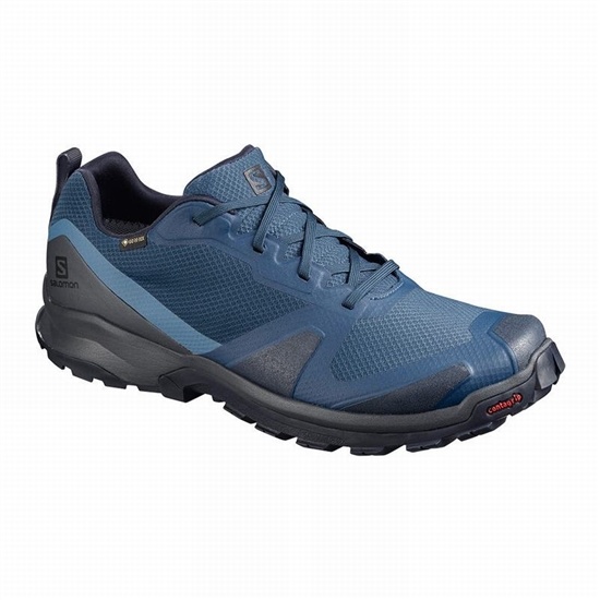 Navy / Black Men's Salomon XA COLLIDER GTX Hiking Shoes | 642-OKIJZH