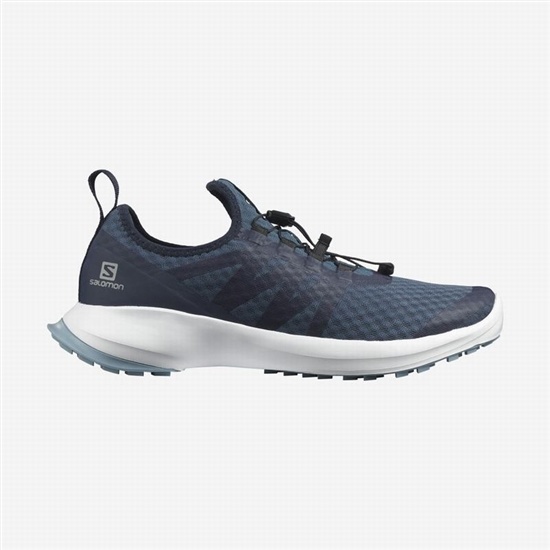 Navy / White Men's Salomon SENSE FLOW 2 Trail Running Shoes | 641-AVUFLK