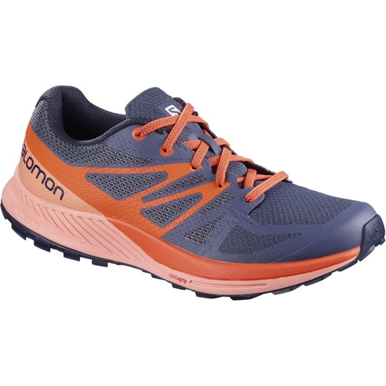 Orange / Dark Lavender Women's Salomon SENSE ESE W Trail Running Shoes | 856-JNISXT