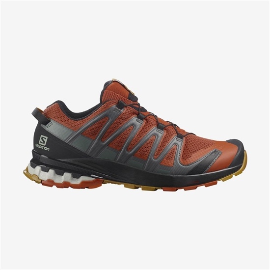 Orange Men's Salomon XA PRO 3D V8 Trail Running Shoes | 934-HJWTYU