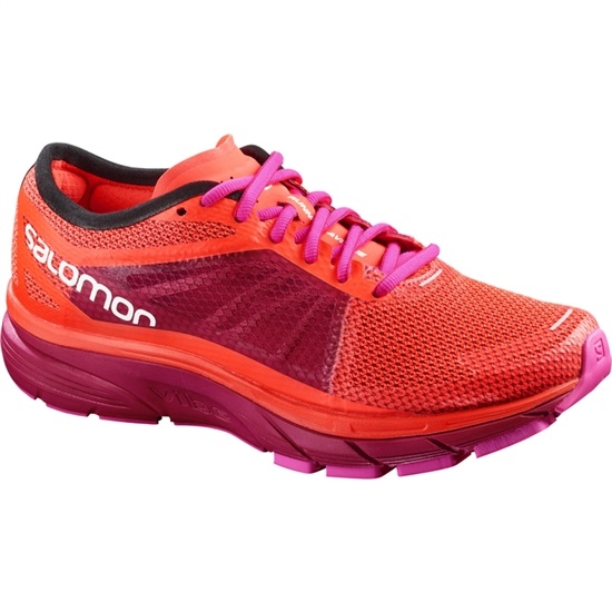 Orange / Purple Women's Salomon SONIC RA W Running Shoes | 659-LJKWDY