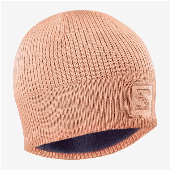 Pink Men's Salomon LOGO Hats | 195-FWEXPJ