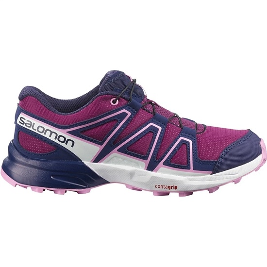 Purple Kids' Salomon SPEEDCROSS J Trail Running Shoes | 056-XAPJIR