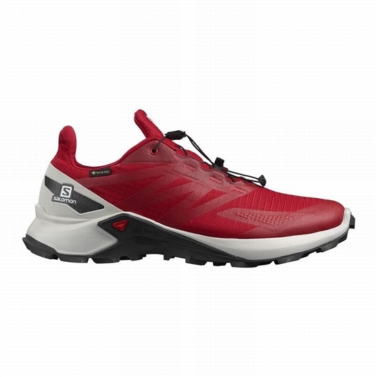 Red Men's Salomon SUPERCROSS BLAST GTX Trail Running Shoes | 463-SKRUDP