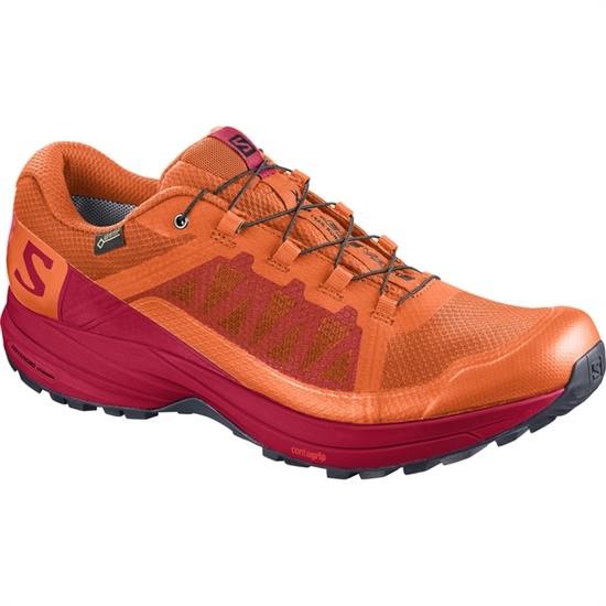 Red / Orange Men's Salomon XA ELEVATE GTX Trail Running Shoes | 461-TLKWFY