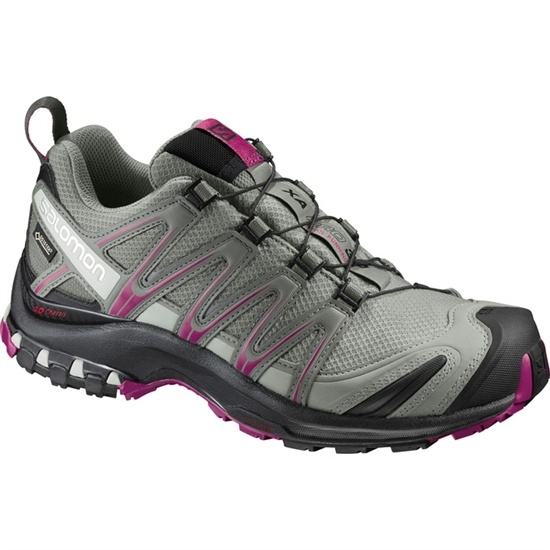 Silver Women's Salomon XA PRO 3D GTX W Trail Running Shoes | 047-DEUVMT