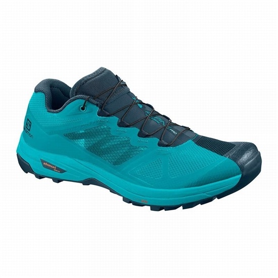 Turquoise / Blue Women's Salomon X ALPINE W /PRO Hiking Shoes | 789-UOLHGK