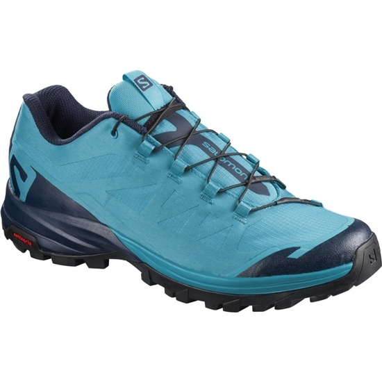 Turquoise / Navy Women's Salomon OUTPATH W Hiking Shoes | 293-FDSVAB