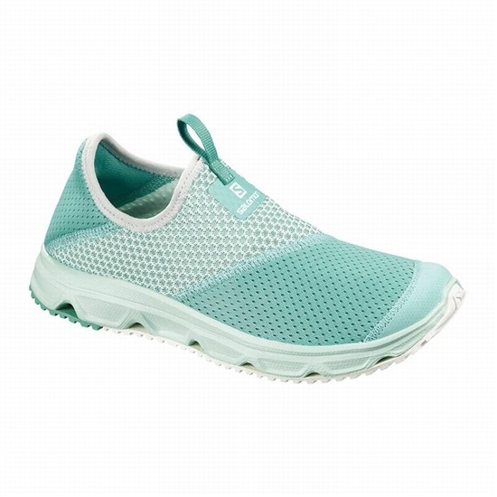Turquoise / White Women's Salomon RX MOC 4.0 W Trail Running Shoes | 479-JRKUMI