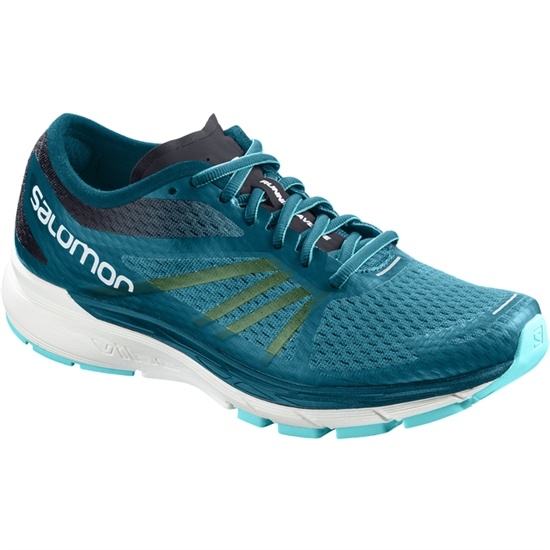 Turquoise Women's Salomon SONIC RA PRO W Running Shoes | 217-ZMKOHT