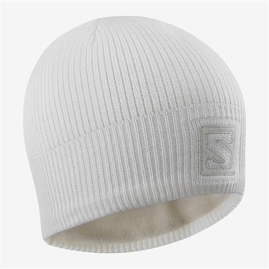 White Men's Salomon LOGO Hats | 094-TGBYHV