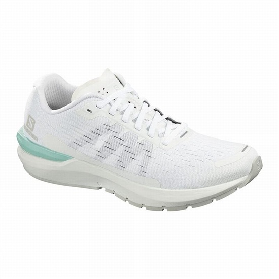 White Men's Salomon SONIC 3 BALANCE Running Shoes | 203-QIOPVF
