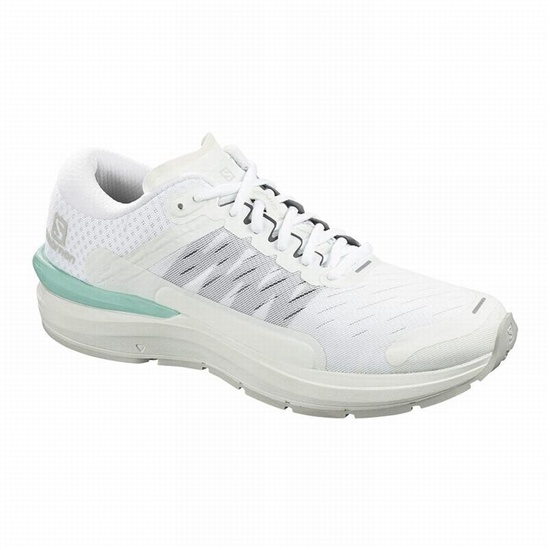 White Men's Salomon SONIC 3 CONFIDENCE Running Shoes | 642-VORKYT